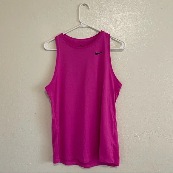 Nike hot pink muscle tee - Picture 1 of 4